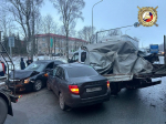 В Чувашии девушка-водитель пострадала в массовом ДТП около Цивильска