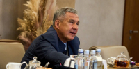 В Москве прошла встреча Минниханова и главы Газпромбанка Акимова - ТРК Татарстан-Новый век