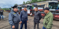 Проверка комбайнов в хозяйствах АПК Нурлатского муниципального района Республики Татарстан - Управление Гостехнадзора
