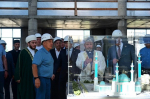 В Набережных Челнах Минниханов осмотрел стройку Исламского центра