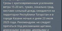МЧС: в Татарстане в ближайшие сутки ожидаются дождь, гроза и сильный ветер - ИА Татар-информ