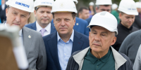 Рустам Минниханов и Ильсур Метшин дали старт работе тоннелепроходческого комплекса на станции метро «100-летие ТАССР» - Администрация г. Казань