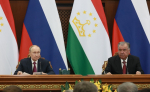 Путин проинформировал Рахмона о ходе урегулирования конфликта на Украине
