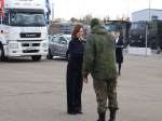 Альфия Когогина передала очередной гуманитарный груз бойцам СВО