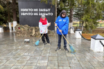 В селе Бирюли Высокогорского района состоялся субботник в Парке Победы