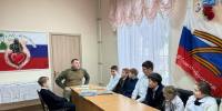 Менделеевские школьники встретились с ветераном СВО Айдаром Нуриевым - ИА Татар-информ
