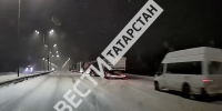 В Татарстане на трассе М12 ограничили движение из-за метели - ГТРК Татарстан