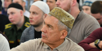 Минниханов принял участие в праздничном намазе в отреставрированной мечети села Айбаш - ИА Татар-информ