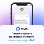 Минэкономики РТ в мессенджере MAX
