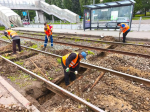 Специалисты МУП «Метроэлектротранс» за две недели заменили 80 деревянных шпал