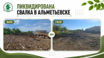 В Альметьевске ликвидирована свалка площадью более 1000 кв. м