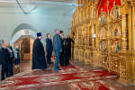 Митрополит Кирилл и координатор федерального проекта «Историческая память» Александр Сидякин провели встречу, посвящённую реставрации Петропавловского собора